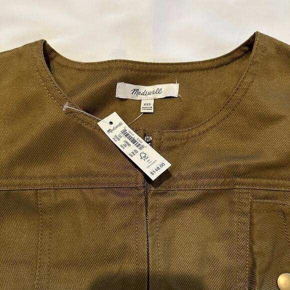 Madewell Jumpsuit Tapered-Leg in Golden Spinach XXS NWT - Picture 10 of 12